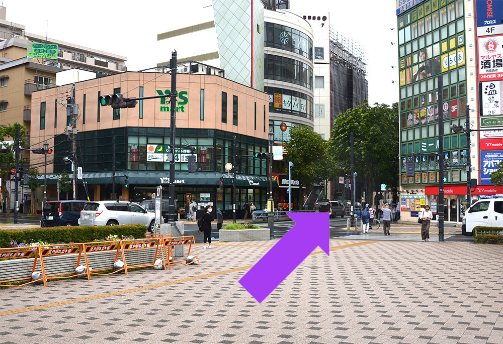 写真：西葛西駅 北口前大通り